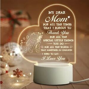 Mother’s Day gift 1pc Mama Bear Acrylic NightLamp Night Light Gifts For holiday